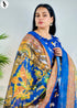 NZSC-711 Stitched 2 Piece Blue Bloom (Shirt+Dupatta) Co Ord Set Lawn